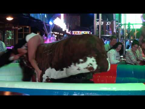 ☼ Magaluf 2014 | girl is rodeo bull riding