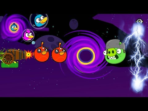 Angry Birds Cannon Hacked 5 - FORCE THE PIGGIES TO ELECTRIC SHOCKER IN SPACE!