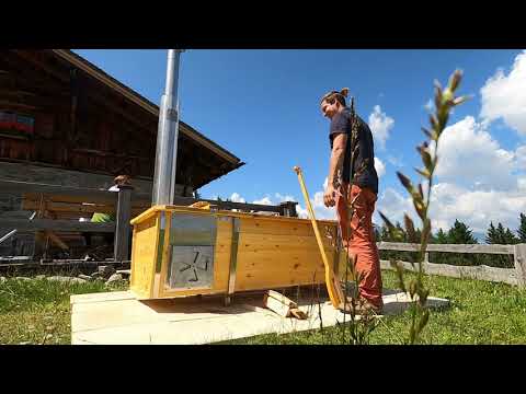 The commissioning of the Feuerwasser bathtub - hot tub for 2 - time lapse
