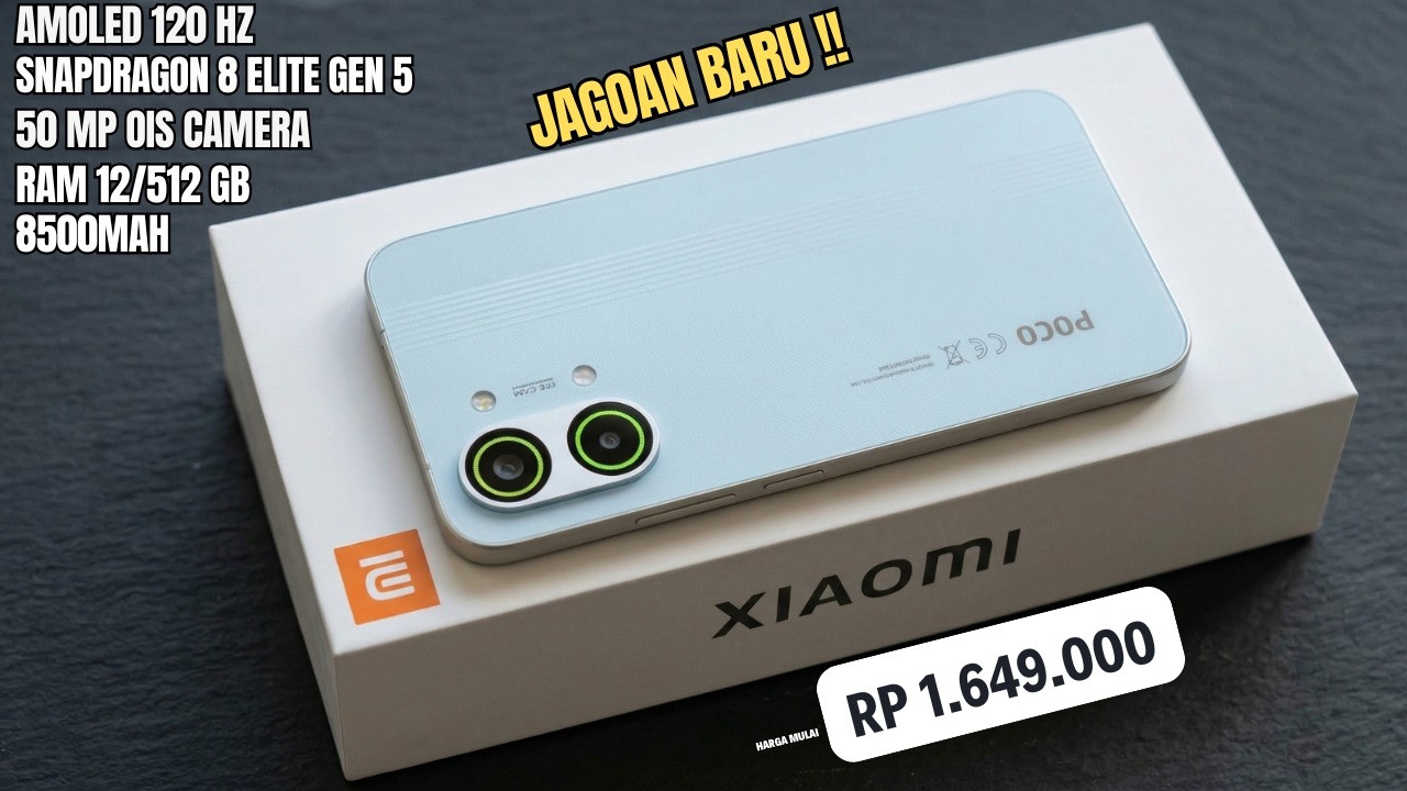 BARU SAJA DIRILIS‼️RAM 12/512GB, 8500mAh - HP XIAOMI TERBARU DAN TERBAIK 2026