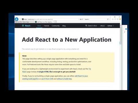 Redux Saga Tutorial - 1. Install React