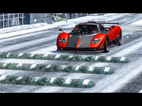 SPEEDBUMPS AT MAX SPEED #11 - BeamNG Drive