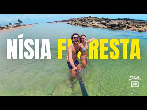 Lagoas cristalinas e mar piscininha | Nísia Floresta, Rio Grande do Norte | Vlog 4K