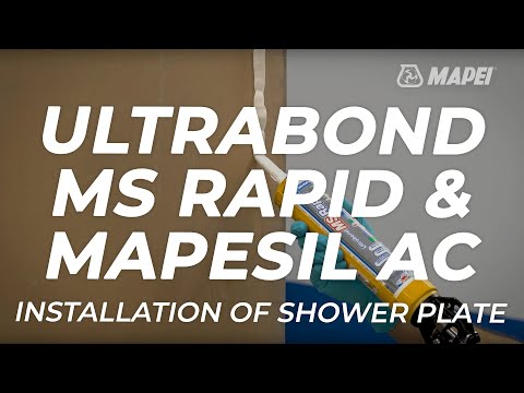 How to install and seal a shower plate? | Mapesil AC and Ultrabond MS Rapid
