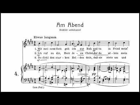 Max Reger - Zwölf geistliche Lieder op. 137 [Score Video]