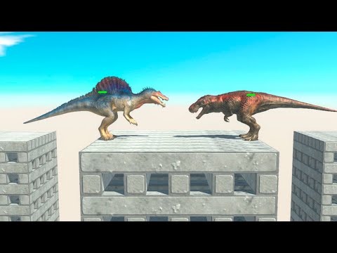 1 vs 1 Tournament on Wobbly Building - Animal Revolt Battle Simulator