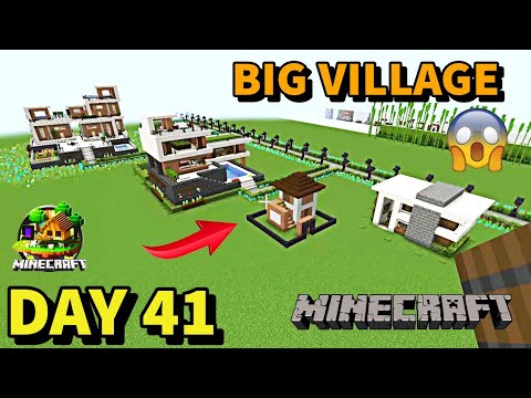 I build big Village in Minecraft Creative mode 2023 Day 41