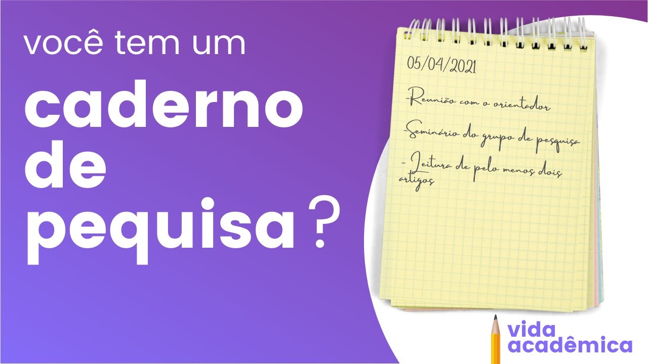 Você tem um CADERNO DE PESQUISA? Saiba por que você PRECISA ter um!