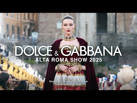 DOLCE & GABBANA 2025 Alta Moda Roma Fashion Show in Rome, Italy #luxuryfashion #dolceandgabbana