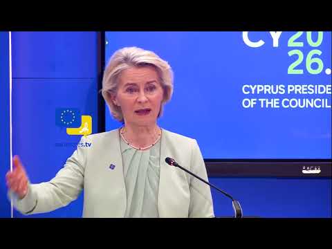 Video Thumbnail: Reforms Must Be Rewarded – Von der Leyen on Ukraine’s EU Path
