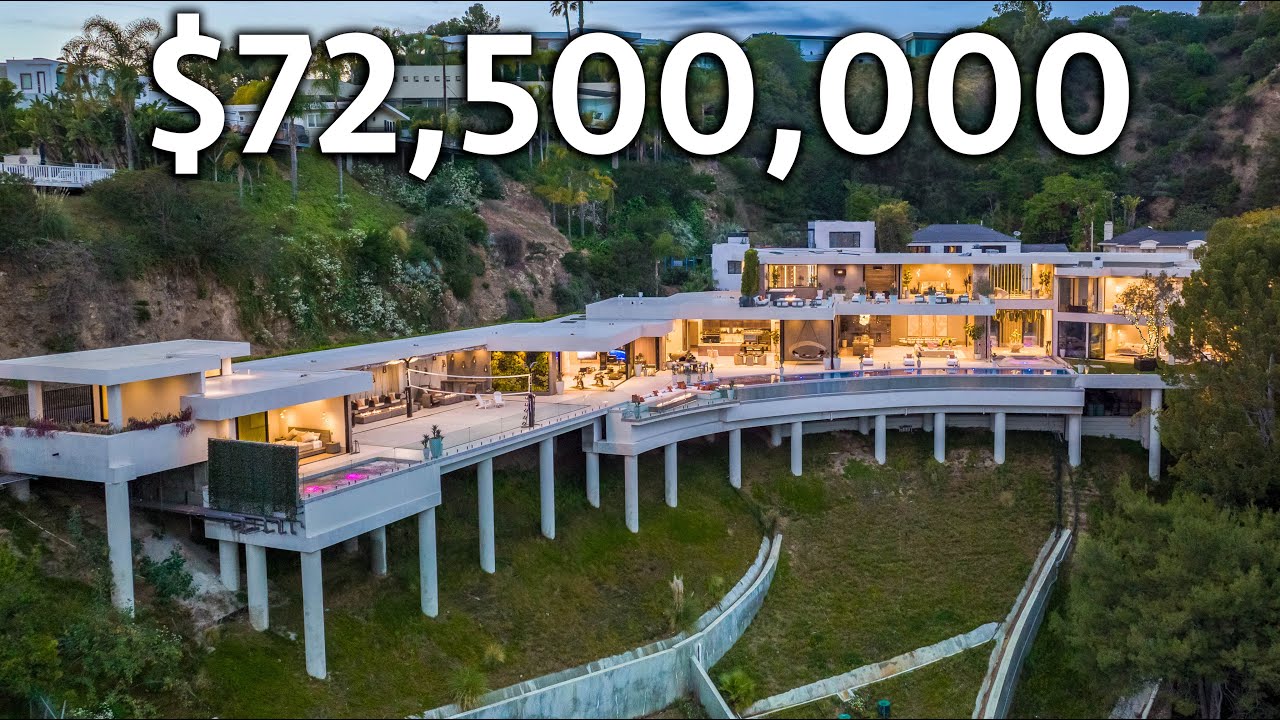 Inside a $72,500,000 Hollywood Hills MEGA Estate with Incredible Amenities!