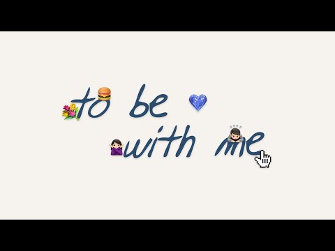 nadhif basalamah - to be with me (Official Lyric Video)