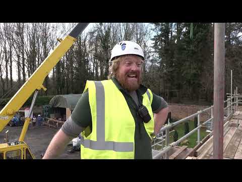 Orleton Manor roof removal - The last bit of wallplate (13)