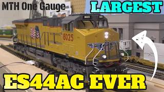 Massive & Modern G Scale Power! MTH One Gauge ES44AC Model Train Review: Proto Sound 3.0 LED Lights