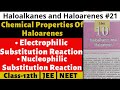 Haloalkanes And Haloarenes 21 Chemical Properties Of Haloarenes Class 12 Organic Chemistry