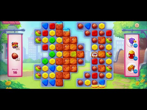 TOWNSHIP   Colorful Puzzle  Match -3  game level # 2181