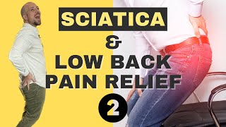 Sciatica RELIEF home Exercises & Stretches for Low Back & Leg PAIN Part 2 | Dr. Matthew Posa |