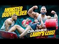 HUGE BALL OF MUSCLE JONATHAN IRIZARRY PUTS ME THROUGH A UNIQUE LEG WORKOUT!