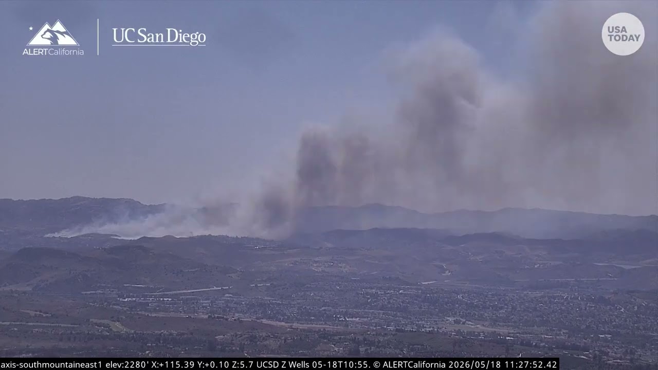Sandy Fire near Simi Valley: See UC San Diego timelapse video of Southern California wildfire