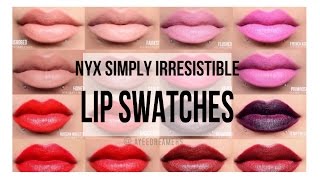 NYX Simply Irresistible Lip Cream Collection | Lip Swatches