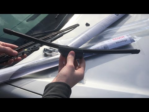 INSTALLING “bosch clear advantage” wiper blades (toyota camry) beam style
