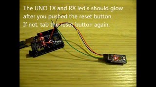 How to upload sketch to Arduino Pro mini with Arduino UNO SMD as programmer tutorial