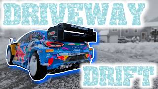 Driveway Snow Drifting the 8th Scale CEN Racing Puma Rally Car