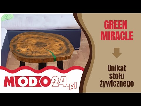Wood&Resin Stoły żywiczne - Unikat Green Miracle