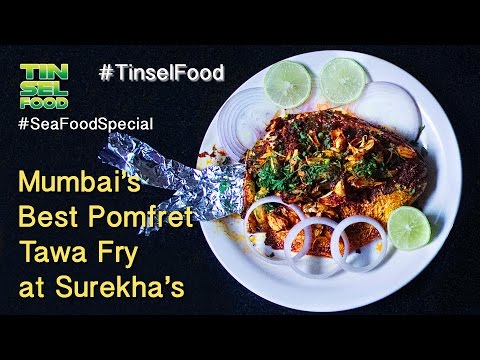 Best Pomfret Tawa Fry in Mumbai Surekha's - Must watch for every seafood lover (Malvani Aagri Food)