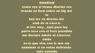 Cartel de Santa-Zona Babilonia letra