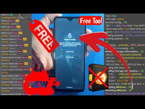 Xaumi Mi Account Unlock TFT Tool | Redmi Note 8 Pro Mi Account Unlock | Mi Account Unlock Tool