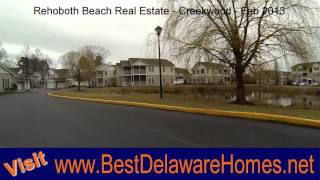 preview picture of video 'Rehoboth Beach Real Estate - Creekwood - Feb 2013'