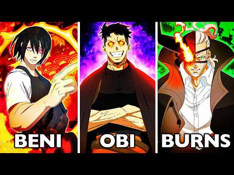 All 8 STRONGEST Captains & Their Powers in Fire Force Anime Explained (Benimaru, Burns, Obi..)