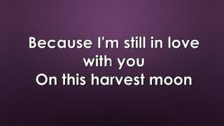 Video thumbnail of "Neil Young - Harvest Moon lyrics"