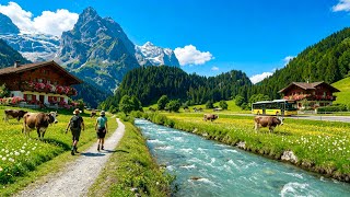 I Found Most Relaxing Village In Switzerland🇨🇭 Surreal Rosenlaui Valley Summer Walking Tour🍀