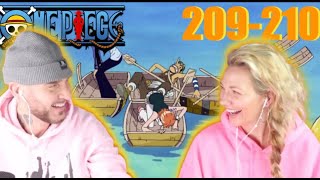 DAVY BACK FIGHT BEGINS! | One Piece Ep 209/210  🎯👒 | couples reaction & discusion |