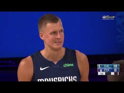 Kristaps Porzingis vs 76ers: 17 pts, 12 reb, 1 ast, 1 stl 2019/2020 Scrimmage [28.07.20.]