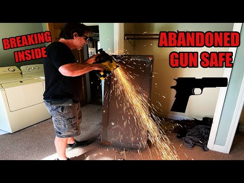 Breaking Open Criminal's Abandoned Gun Safe! I was shocked at what we found inside...