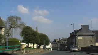 preview picture of video 'Driving Through Mur de Bretagne, Brittany, France 20th April 2009'