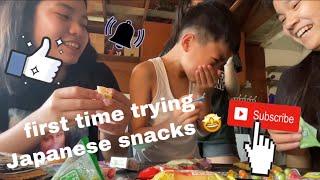 trying Japanese snacks from amazon | Bongski TV Vlog