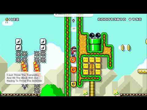 Mario Slam Basket-Bomb! by Ben - Miiverse - SUPER MARIO MAKER - NO COMMENTARY 1bh