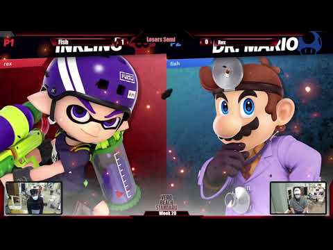The Vero Standard 34 Arcadian - Fish (Dr. Mario) vs Rex (Inkling) - Loser's Semis
