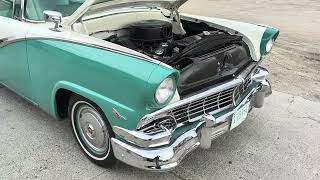 1956 Ford Fairlane Victoria Start Up and Test Drive