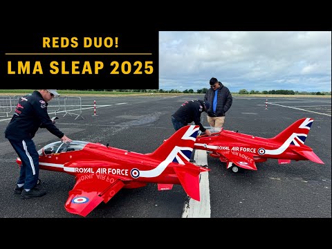 Reds Duo! RC-Turbinenmodell Red Arrows Hawks - Steve & Matt Bishop - LMA Sleap 2025