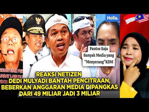 REAKSI NETIZEN DEDI MULYADI BANTAH PENCITRAAN, BEBERKAN ANGGARAN MEDIA DIPANGKAS DARI 49 M JADI 3 M!
