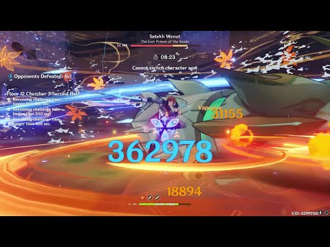 [GI] Abyss 3.5 - International Team - Floor 12-3-2 - Wenut one rotation