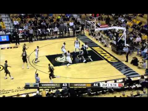 02/19/2014 Vanderbilt vs Missouri Men's Basketball Highlights