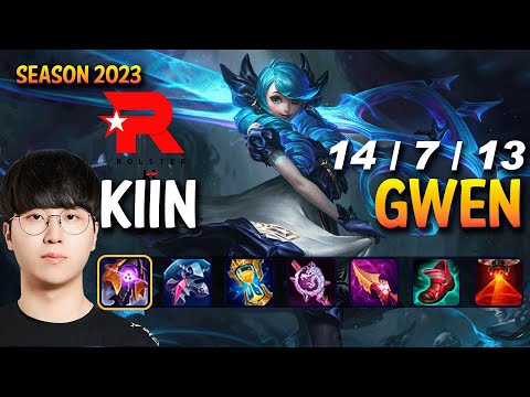 KT Kiin GWEN vs K'SANTE Top - Patch 13.12 KR Ranked