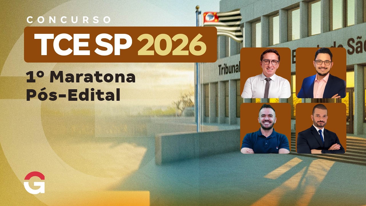 TCE SP 2026: 1º Maratona Pós-Edital (Conhecimentos Gerais Comuns Aos Cargos)