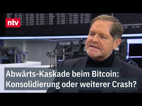 Abwärts-Kaskade beim Bitcoin: Krypto-Konsolidierung oder weiterer Crash? | ntv